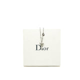 thumbnail Ribbon Bow With Rhinestone Crystal Pendant Necklace - L'UXE LINK
