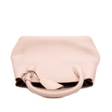 thumbnail Pink Leather Open Bar Handbag PHW With Strap - L'UXE LINK