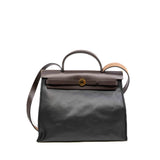 thumbnail Herbag Zip PM 31 Toile H Berline Vache Hunter Navy Ecru B Stamp - L'UXE LINK