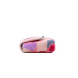 thumbnail long cf flap chain bag in heart Sequins/leather pink/purple/green seri30 - L'UXE LINK