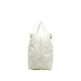 thumbnail Canvas Cannage White Small Soft Lady Dior Shopping Tote GHW - L'UXE LINK