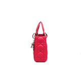 thumbnail lady dior mini in hotpink lambskin phw