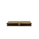 thumbnail Bearn Long Wallet In Etoupe Epsom Leather GHW Square Q Stamp - L'UXE LINK