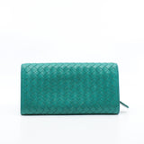 thumbnail long buckle wallet green - L'UXE LINK