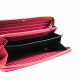 thumbnail Y LOGO CALFSKIN LEATHER wallet red rose - L'UXE LINK