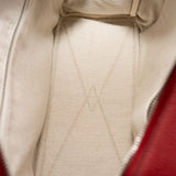 thumbnail Victoria 35 Buckle Bag Clemence Leather Red PHW Q Stamp - L'UXE LINK