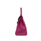 thumbnail Kelly 28 Togo Leather In Hot Pink PHW A Stamp - L'UXE LINK