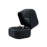 thumbnail wedding ring pt950 platinum and solitaire 0.41ct H color VS2 clarity - L'UXE LINK