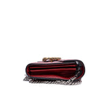 thumbnail red dionysus woc calf skin with crystal - L'UXE LINK