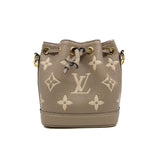 thumbnail Nano Noe in bicolor monogram empreinte ghw microchip - L'UXE LINK