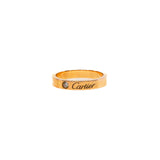 thumbnail C de cartier one diamond wedding ring in 18k rg #50 seriGJZ199 rrp 2540 - L'UXE LINK