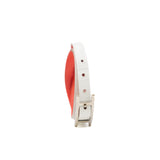 thumbnail Behapi Double Tour In Leather White And L5 Crevette Bracelet PHW - L'UXE LINK