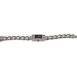 thumbnail 29mm Nantucket diamond watch in black dial/steel - L'UXE LINK