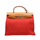 thumbnail herbag 31 fabric orange red phw A stamp - L'UXE LINK