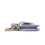 thumbnail mini chain clutch with top handle in lambskin purple ghw seri 31