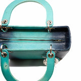 thumbnail Lady Dior Medium Blue Ombre Lizard Bag PHW - L'UXE LINK