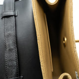 thumbnail 25A mini flap bag beige suede&black lambskin ghw #NE2XXXXX