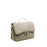 thumbnail Timeless In Grey Lambskin Leather Flap Bag PHW Seri 18 - L'UXE LINK