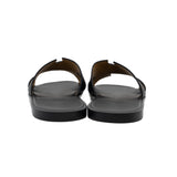 thumbnail Chypre sandal in leather black #42 - L'UXE LINK