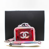 thumbnail Small Filigree PVC And Patent Leather In Pink Vanity Bag PHW Seri 29 - L'UXE LINK