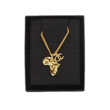 thumbnail africa necklace in ghw - L'UXE LINK