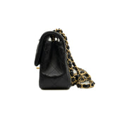 thumbnail limited mini cf in lambskin black ghw seri 26