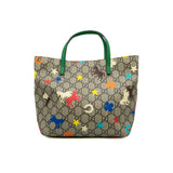 thumbnail Children's Beige And Ebony GG Supreme Canvas Ranch Tote Bag PHW - L'UXE LINK