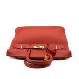 thumbnail Birkin 35 In Orange Red Togo GHW O Stamp - L'UXE LINK