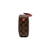 thumbnail Damier Ebene Stories Box Red Leather/Canvas 2018 with Strap - L'UXE LINK