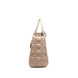 thumbnail Medium Lady Dior Lambskin Pink Purple Bag PHW With Strap - L'UXE LINK