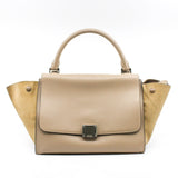 thumbnail Trapeze Bag Medium Leather grey - L'UXE LINK