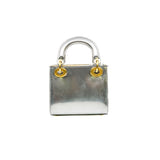 thumbnail lady dior in silver patent with strao GHW