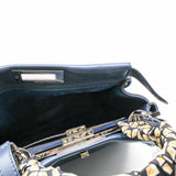 thumbnail peekaboo medium navy with twilly and strap PHW - L'UXE LINK