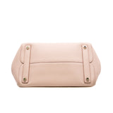 thumbnail Pink Leather Open Bar Handbag PHW With Strap - L'UXE LINK
