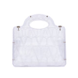 thumbnail Valentino Garavani Mini Le Troisieme Clear Acrylic Tote With Strap
