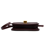 thumbnail Medium Classic Box Bag In Calfskin Burgundy GHW - L'UXE LINK