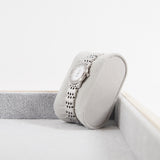 thumbnail 21mm white MOP diamond steel #90121805 - L'UXE LINK