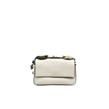 thumbnail Micro Double Baguette Flowerland White Leather Handbag Multicolor Handware - L'UXE LINK
