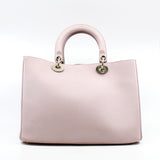 thumbnail Small Diorissimo In Nude Pink/Black Calfskin Handbag GHW With Strap - L'UXE LINK