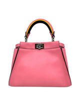 thumbnail Mini Peekaboo Handbag With Handle Pink PHW - L'UXE LINK