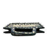 thumbnail Mini Book Tote In Blue Dior Oblique Embroidery Bag - L'UXE LINK
