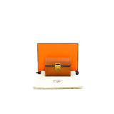 thumbnail Charniere Compact wallet in gold ghw k stamp