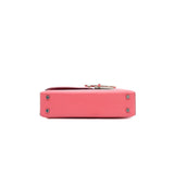 thumbnail Mini Verrou Goat Leather In U5 Rose Lipstick PHW A Stamp - L'UXE LINK