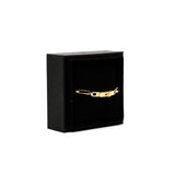 thumbnail kelly chain bracelet 18k yg half diamonds size sh - L'UXE LINK