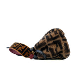thumbnail Mini Peekaboo Brown Sheepskin Bag GHW With Strap - L'UXE LINK