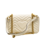 thumbnail Small GG Marmont In White GHW - L'UXE LINK
