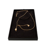 thumbnail Medium Kelly Clochette Long Necklace In Rose Gold - L'UXE LINK