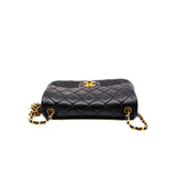 thumbnail 22s mini cf with pearl crush in lambskin black ghw #L2K0XXXX