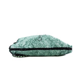 thumbnail Sequin logo shopping tote black green