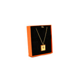 thumbnail As De Coeur Pendant Necklace Gold Swift Leather GHW - L'UXE LINK